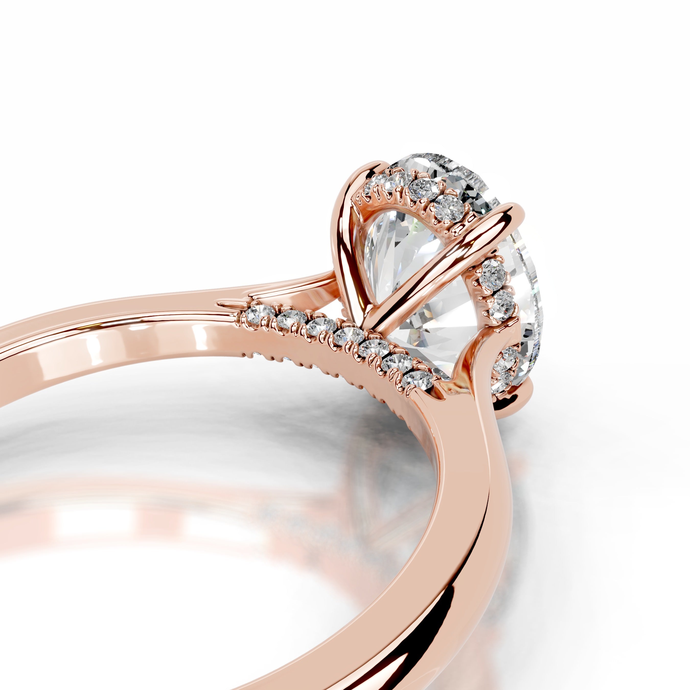 Bahia Lab Grown Diamond Ring - 14K Rose Gold、mySite、hinf8tx79