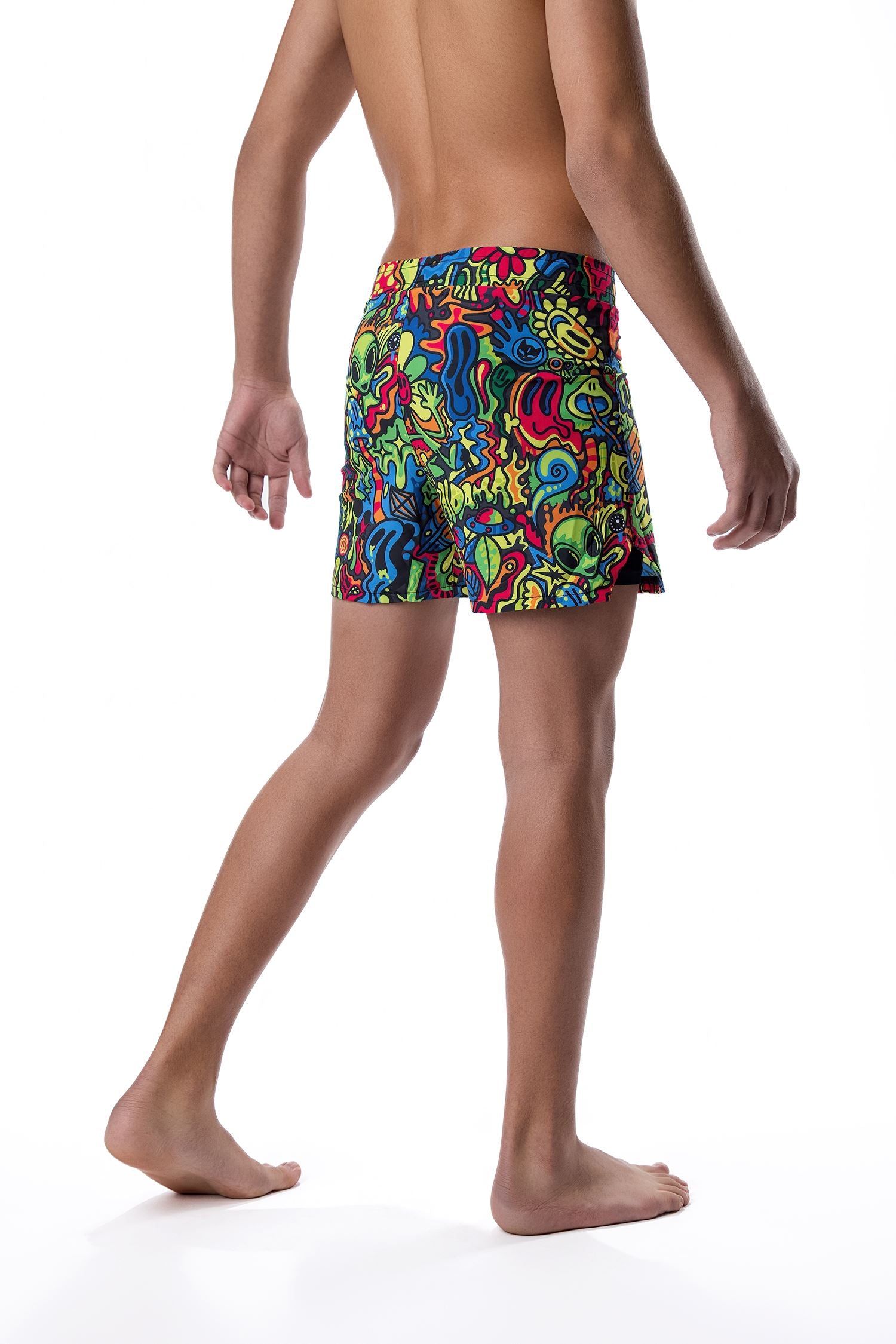 Youth Psychedelic Wotto Doodle Jiu Jitsu Shorts、mySite、gigharbornorthrealestate