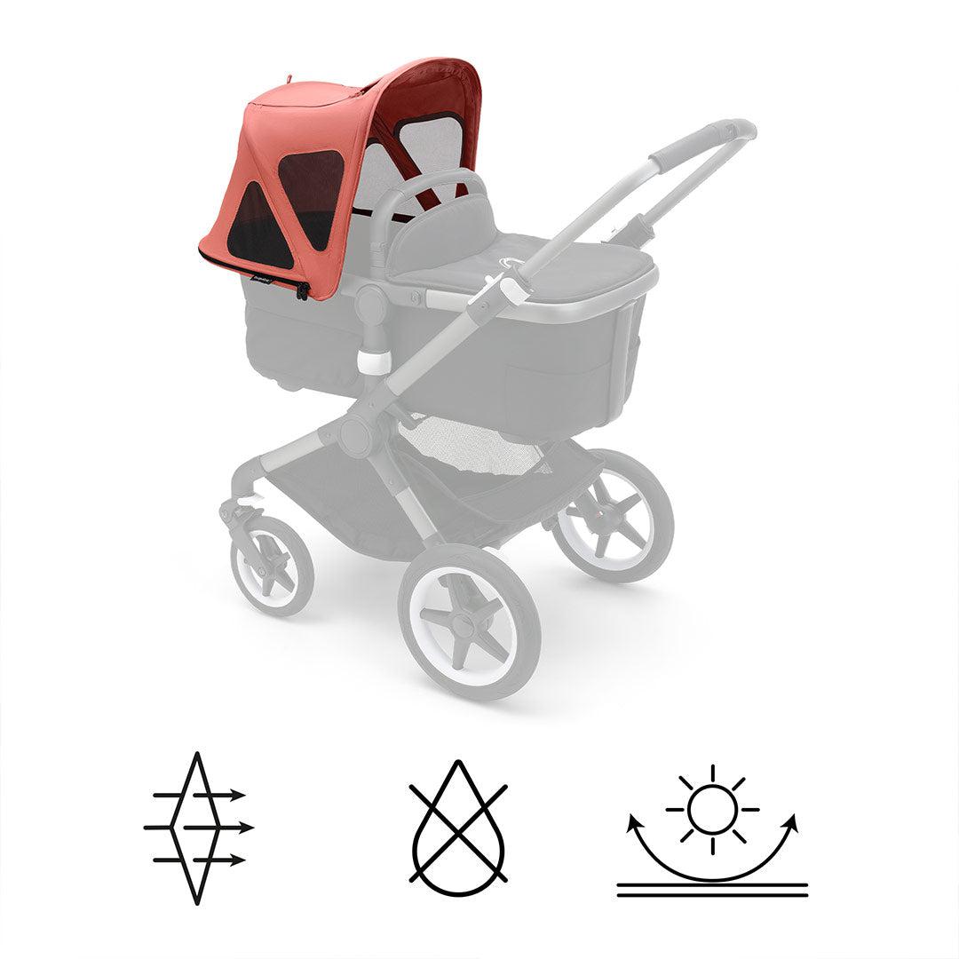  Bugaboo Fox/Fox Cub Breezy Sun Canopy V2 - Sunrise Red、mySite、merchandisen