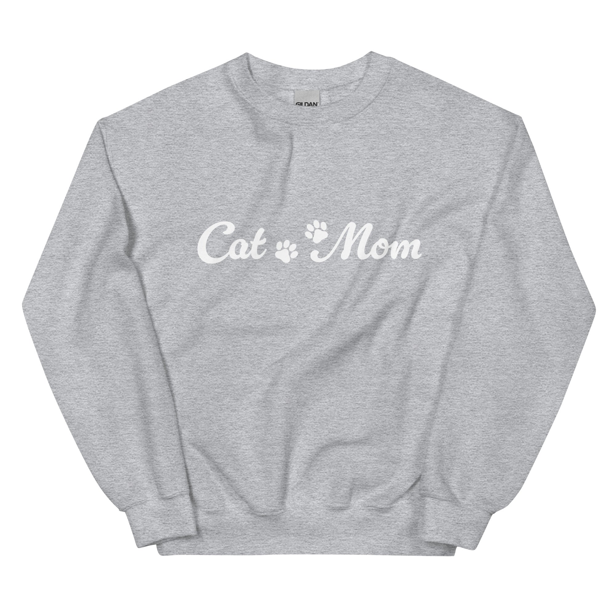 Paw Print Cat Mom Crewneck Sweatshirt、mySite、camillekostekn