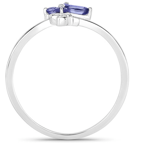 Genuine Gemstone Butterfly Ring in 925 Sterling Silver Elegant、mySite、g9winljtr