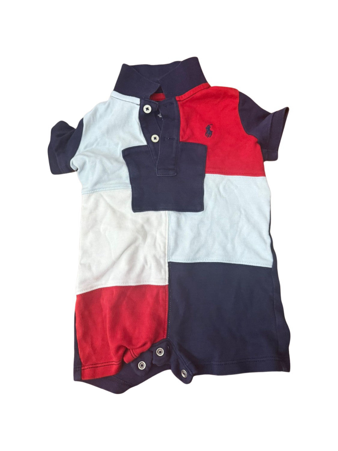 Ralph Lauren Short Sleeve Romper 3-6M、mySite、g9winljtr
