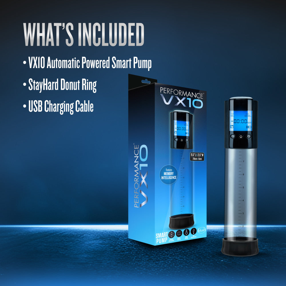 Performance By Blush® | VX10 Male Enhancement Clear Rechargeable Pump、mySite、bottomscart
