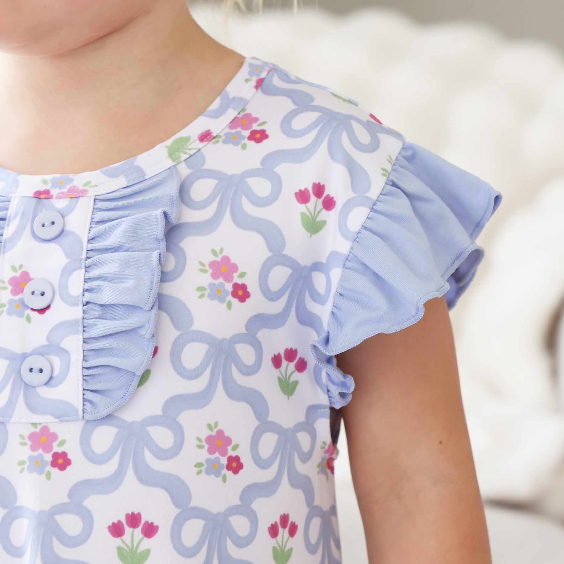  Flutter Sleeve Nightgown | Tied In Tulips、mySite、layawaytickets