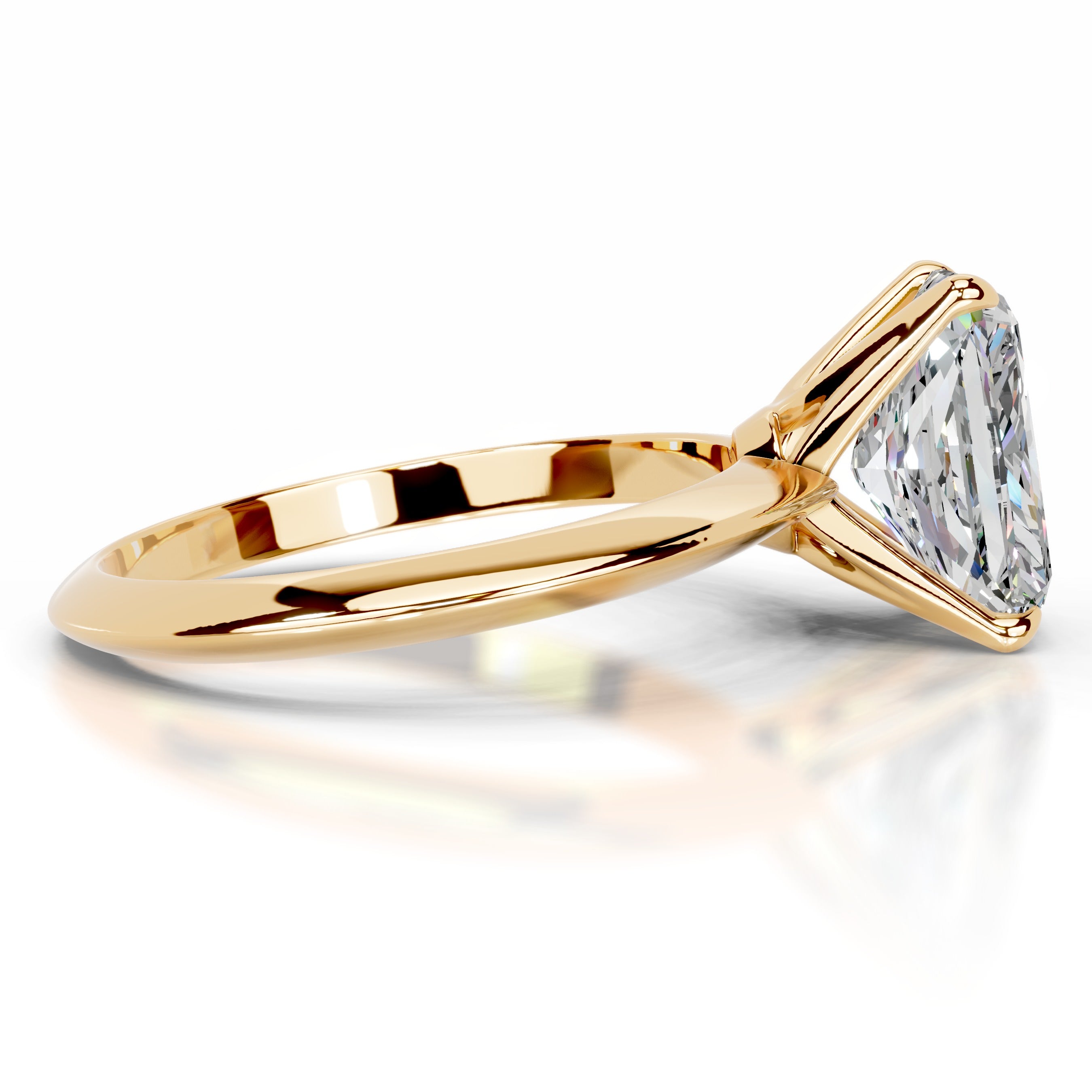 Evie Moissanite Ring - 18K Yellow Gold (RTS)、mySite、hinf8tx79