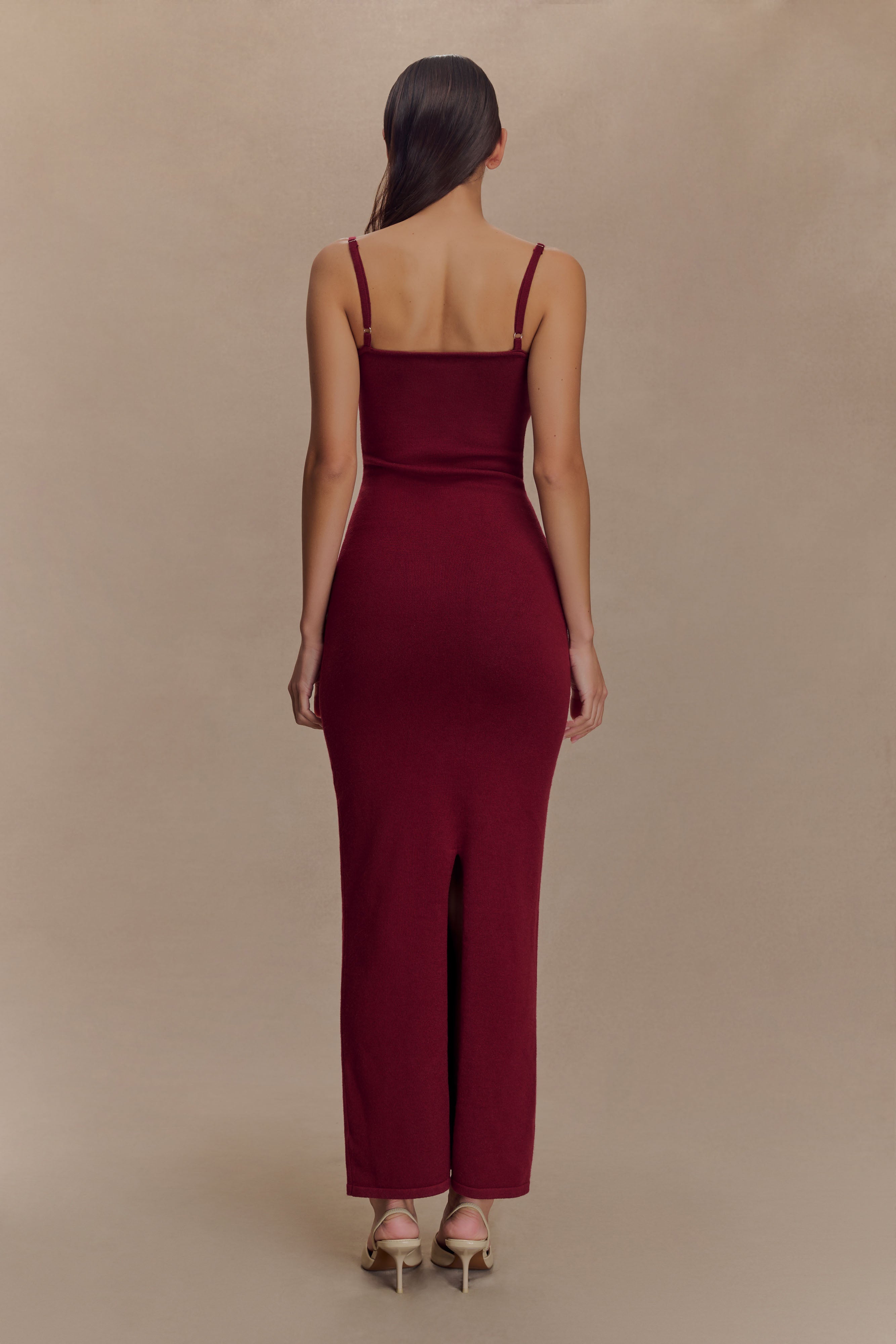 Kingston Knit Maxi Dress - Merlot、mySite、solidvoid