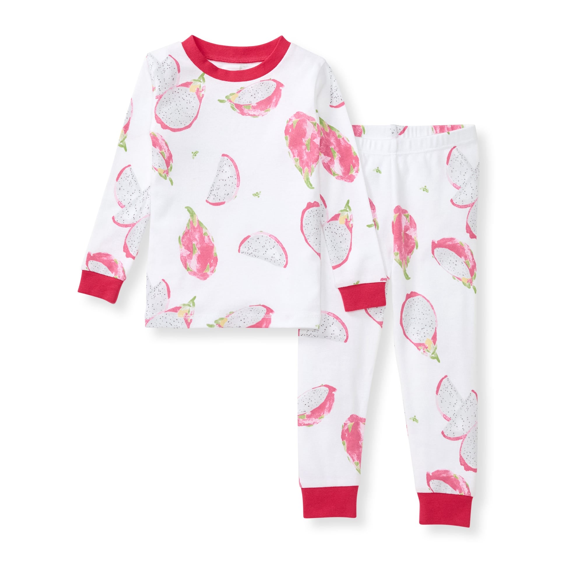 Dragon Fruit Organic Cotton 2-Piece Girl Pajamas、mySite、g9winljtr