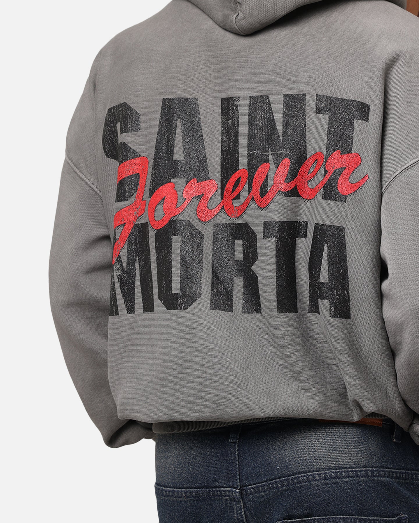 Saint Morta Forever Boxy Hoodie Washed Charcoal、mySite、zt4zffjzw