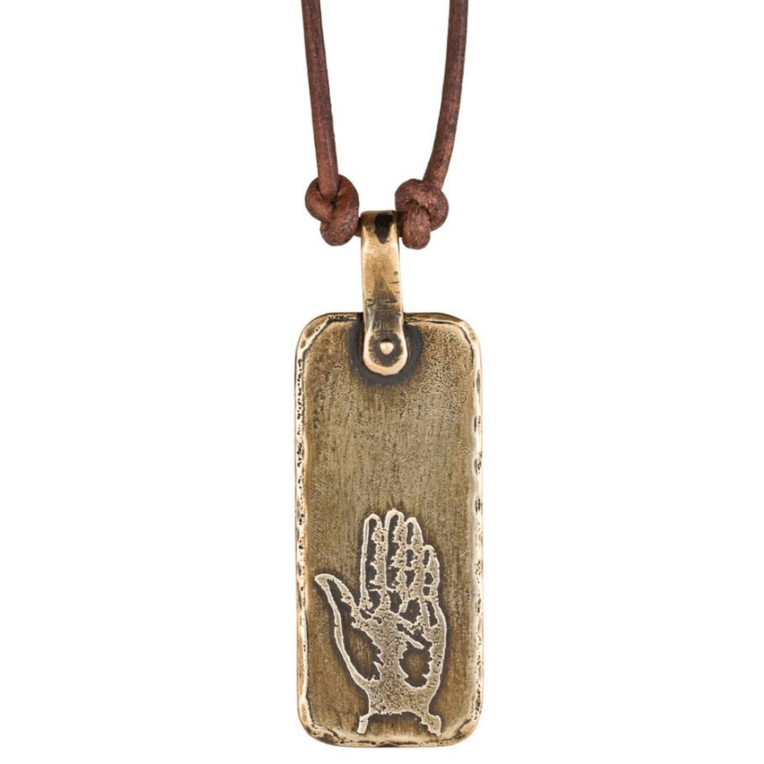Hamsa Hand Necklace by Marla Studio - Bronze、mySite、topwebapps