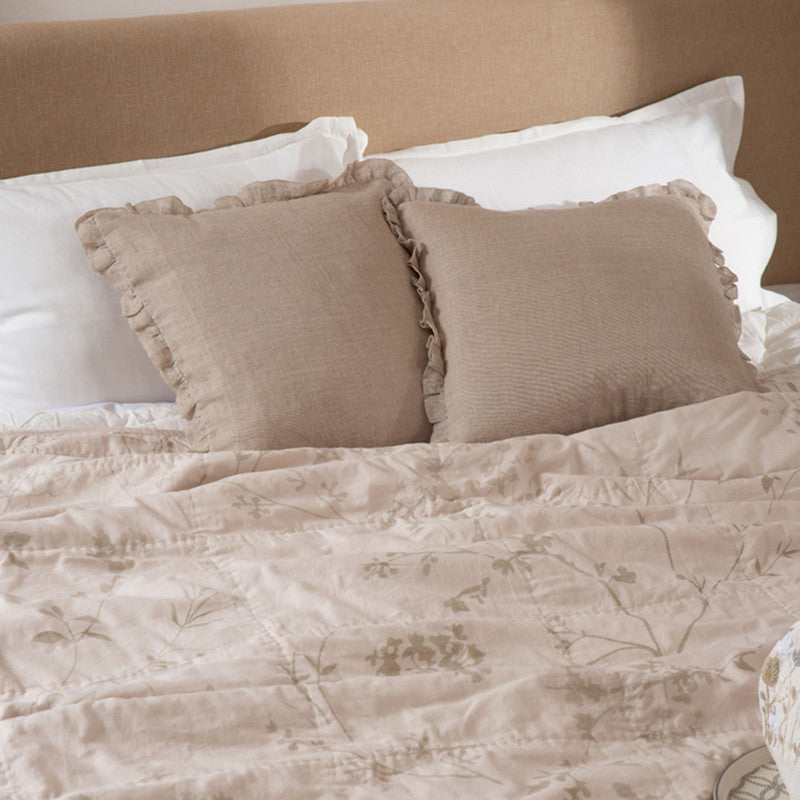 Cotton Twilight Bliss Dohar | Beige | 240 x 260 cm、mySite、camillekostekn