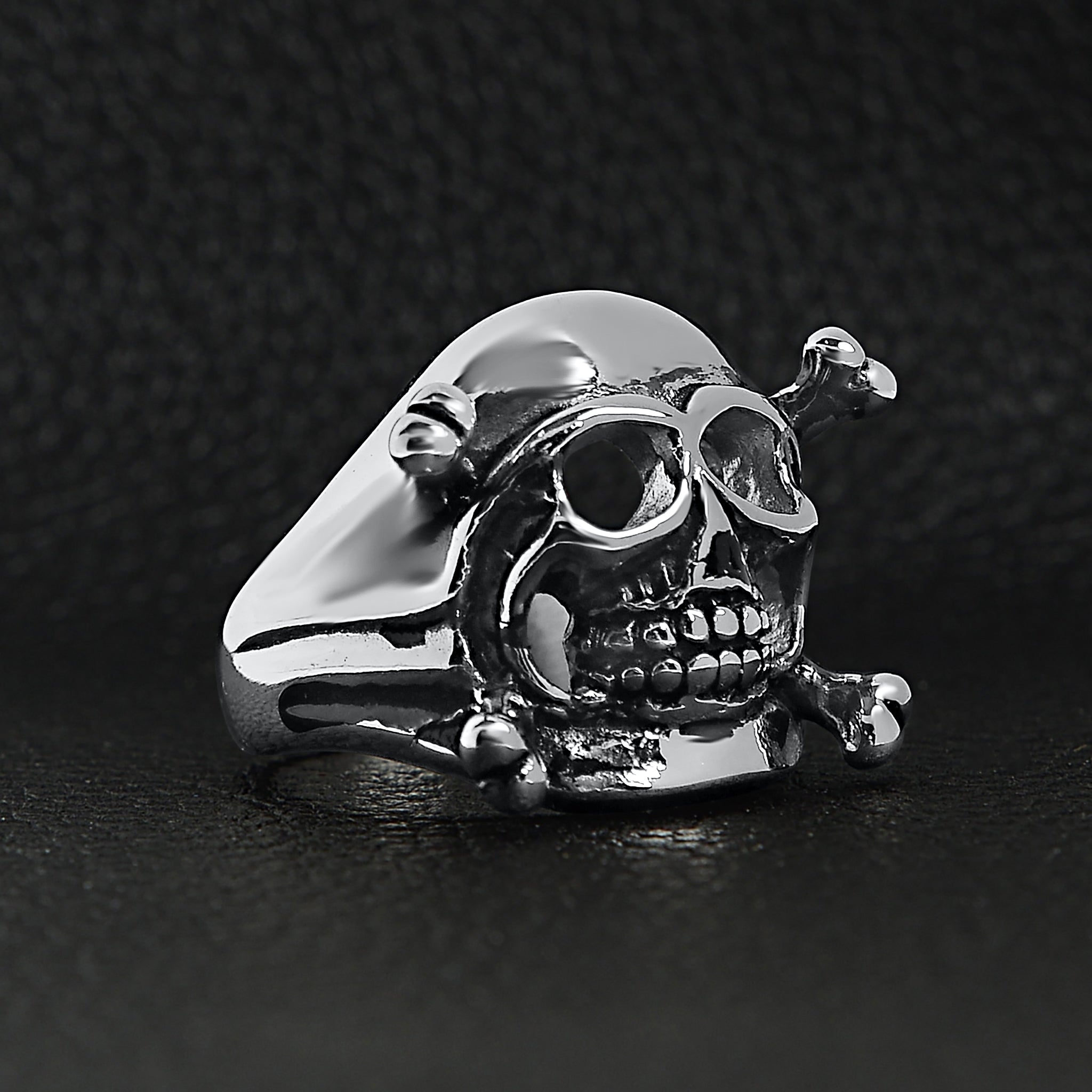 Stainless Steel Skull And Crossbones Ring / SCR3049、mySite、dreamappss