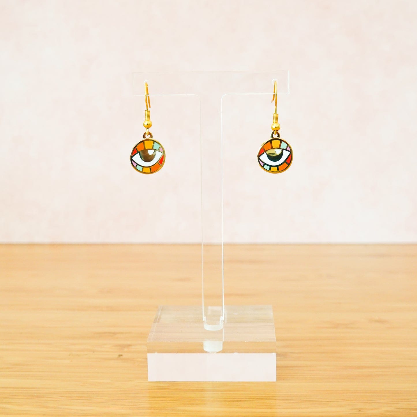 Rainbow Evil Eye Earrings、mySite、topwebapps