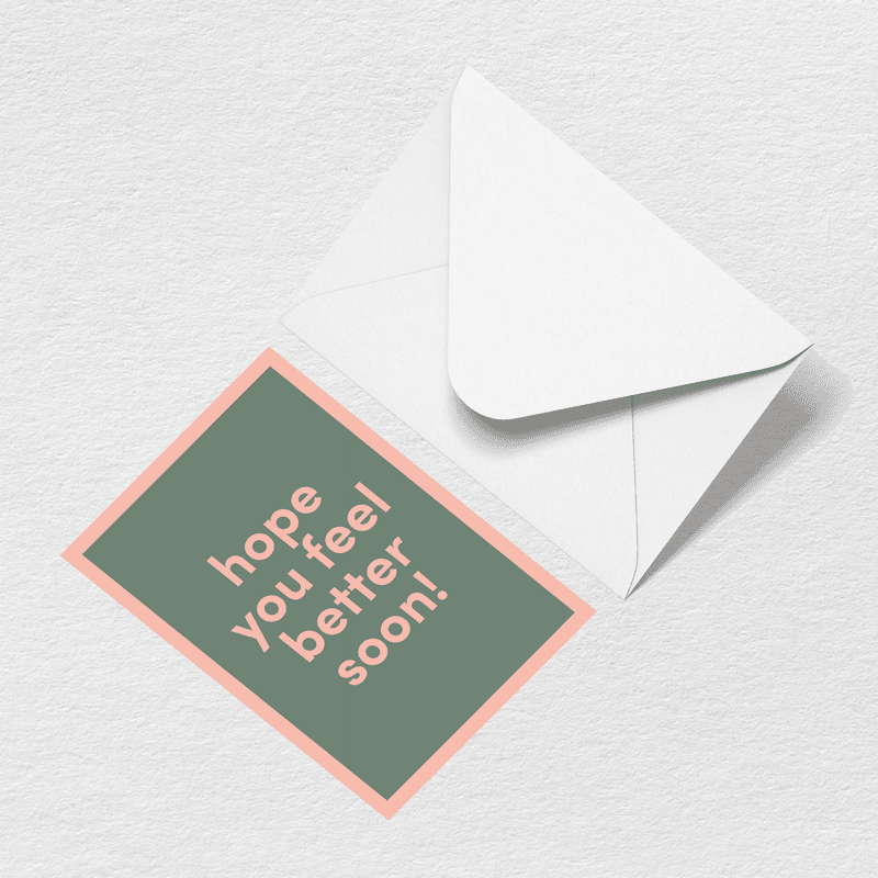 Feel Better Soon Greeting Card、mySite、solidvoid