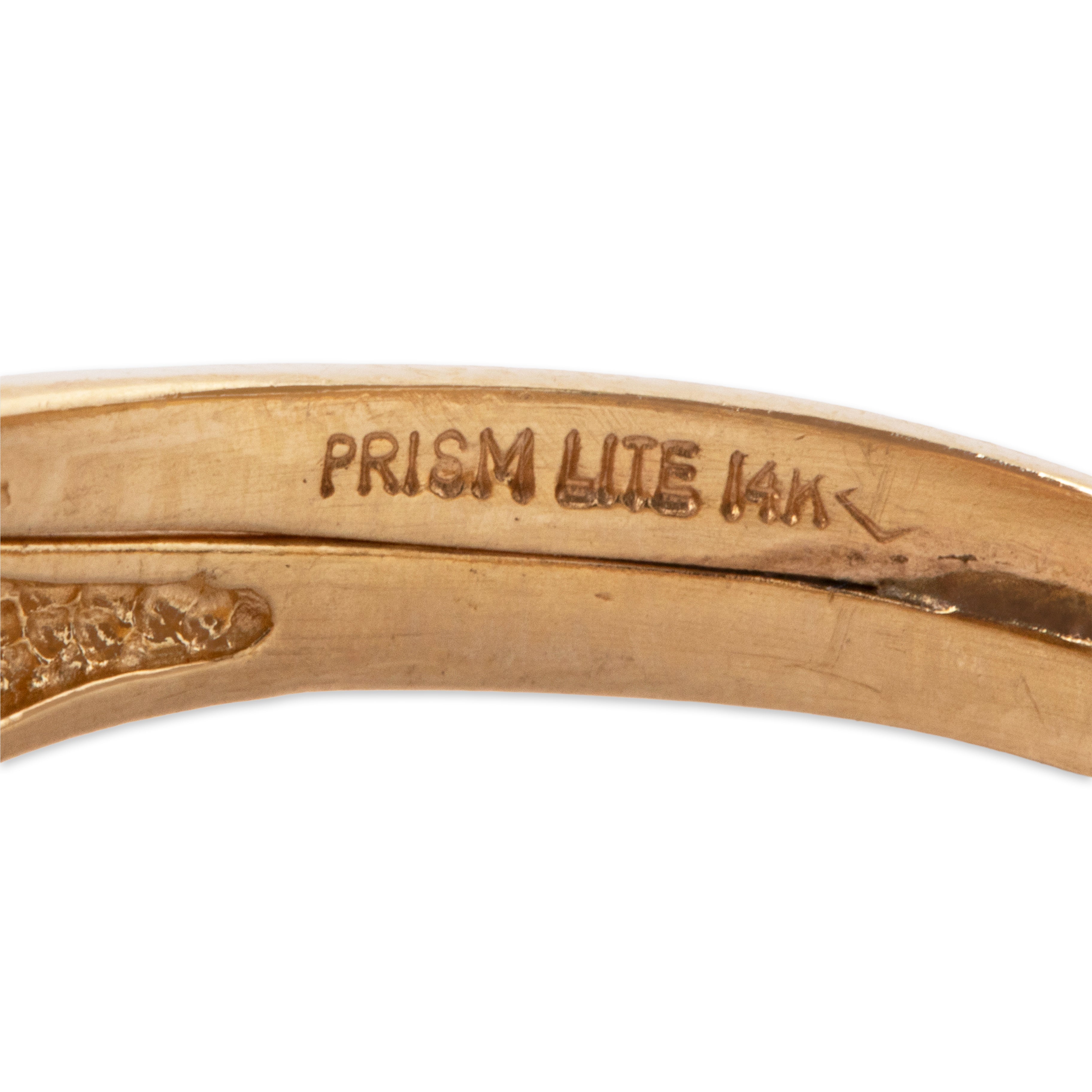 Vintage 14k Yellow Gold Diamond Modernist Solitaire Ring 8.75、mySite、hinf8tx79