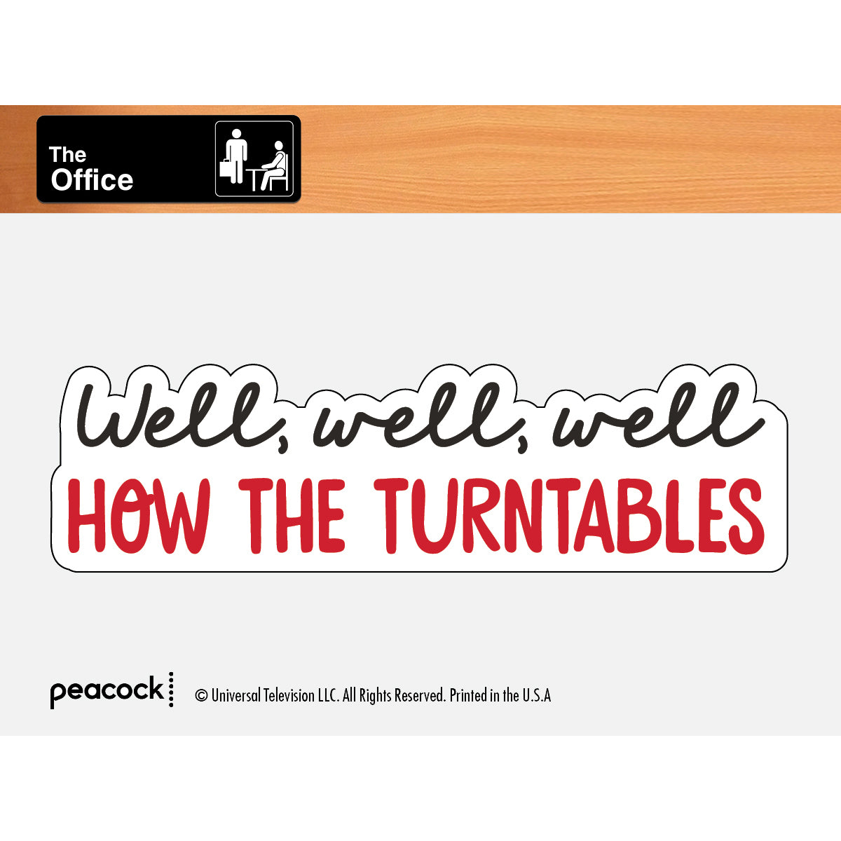  The Office - Well How the Turntables Vinyl Sticker Decal、mySite、ghnorth