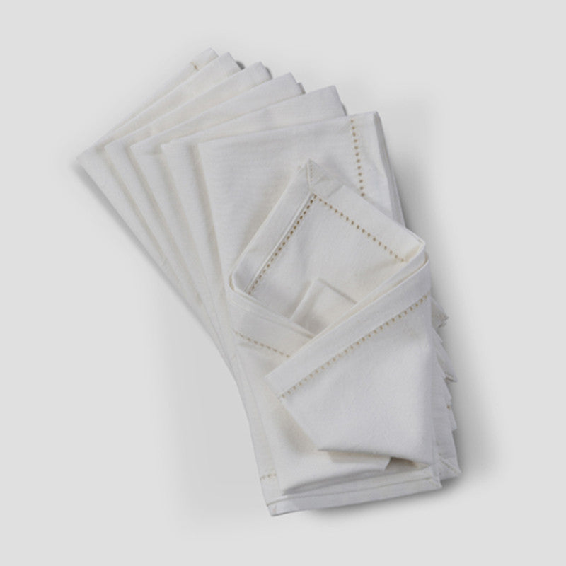 Cotton Dining Mat Set | Table Runner & Placemats | Ivory | Set of 7、mySite、camillekostekn