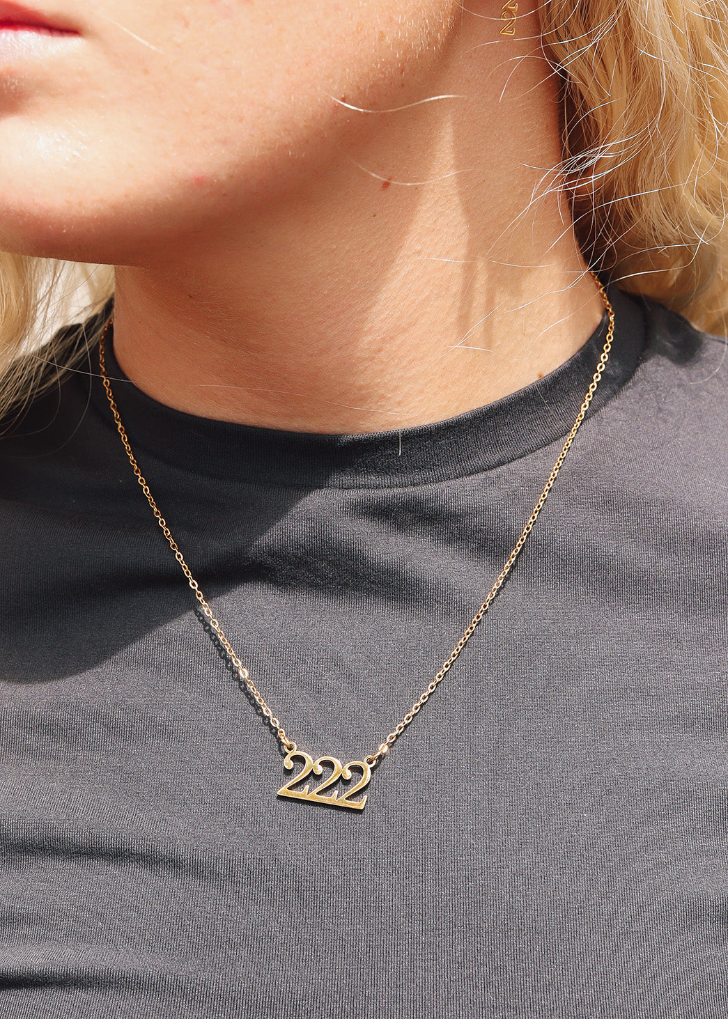 18K Gold PVD Stainless Steel Angel Number Necklace / CHN0045、mySite、dreamappss