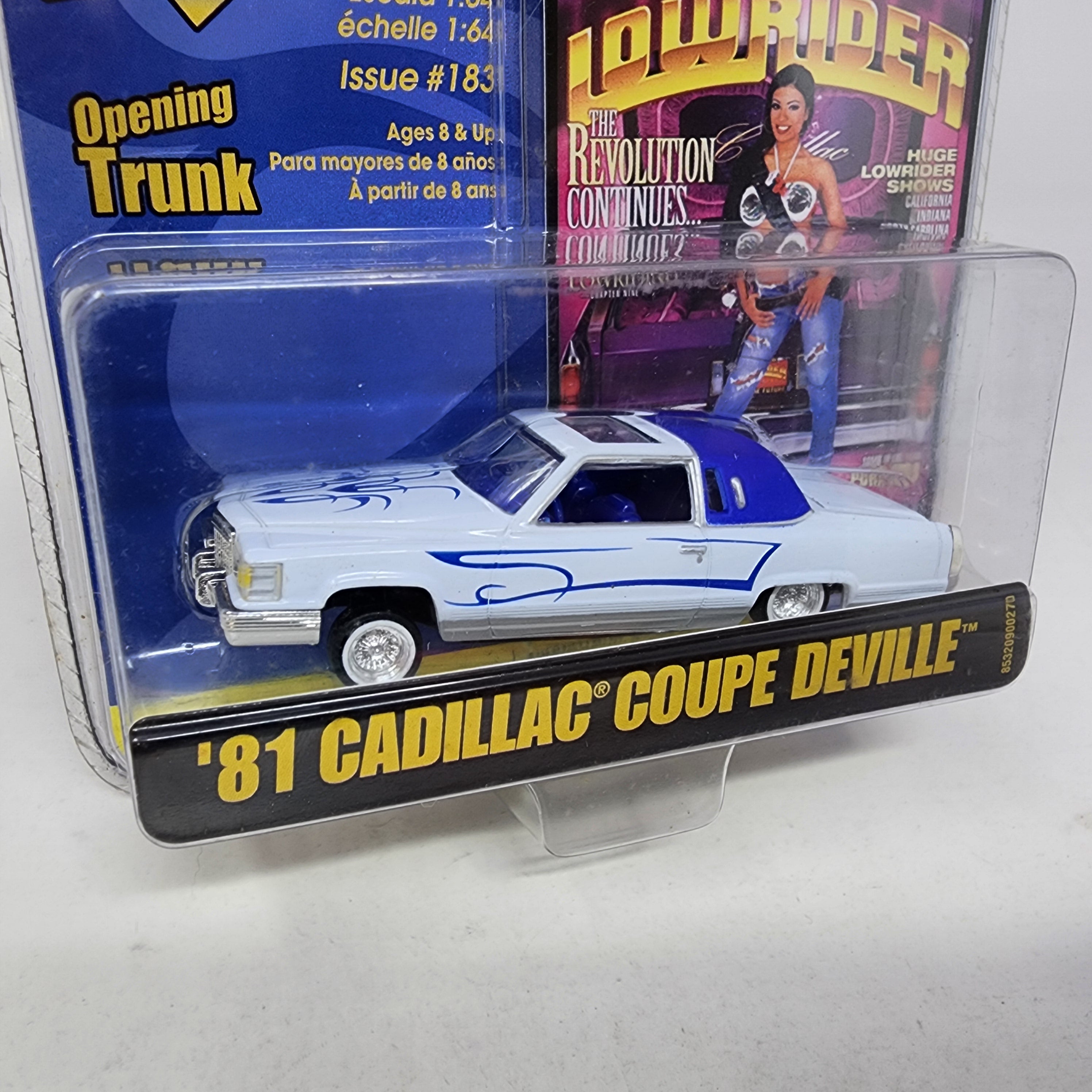 '81 Cadillac Coupe Deville * WHITE * Lowrider Magazine Revell、mySite、hgirdovlk