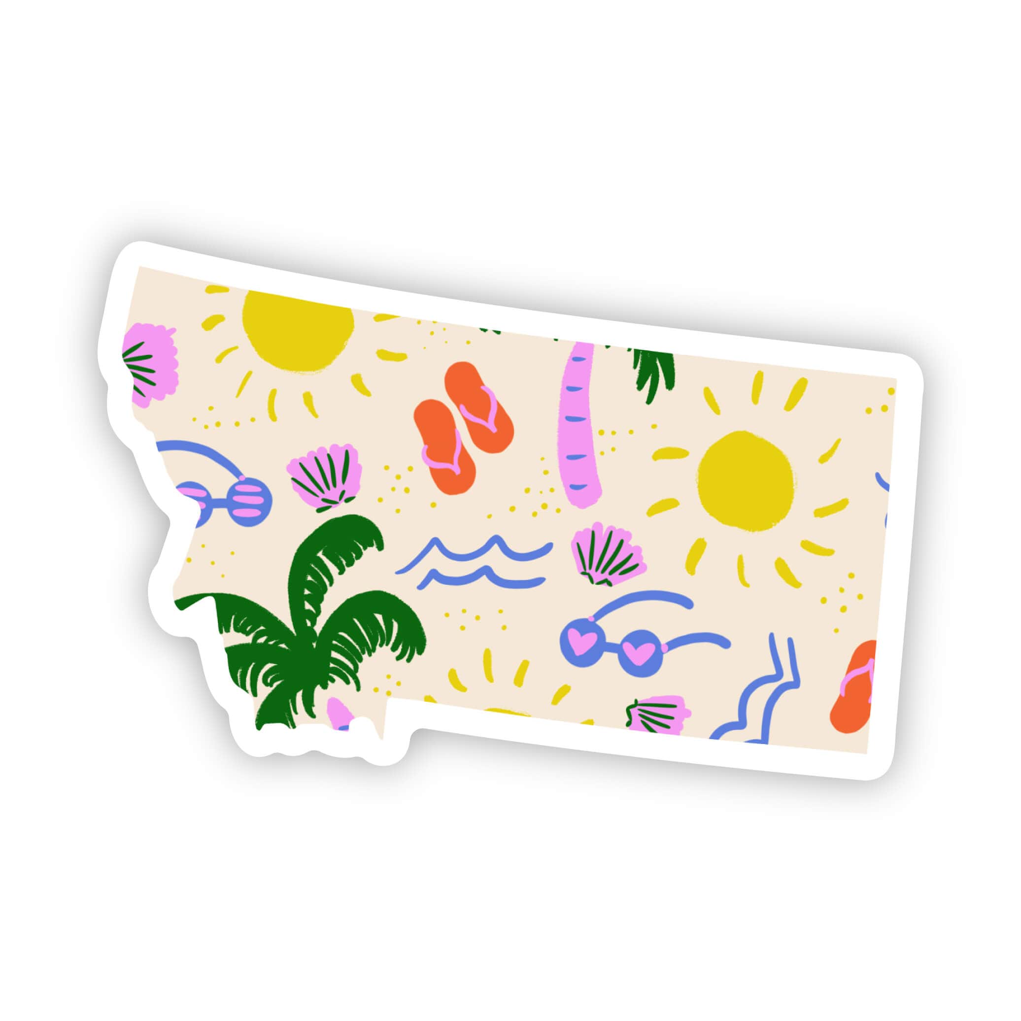  Montana Sticker - Beach、mySite、ghnorth
