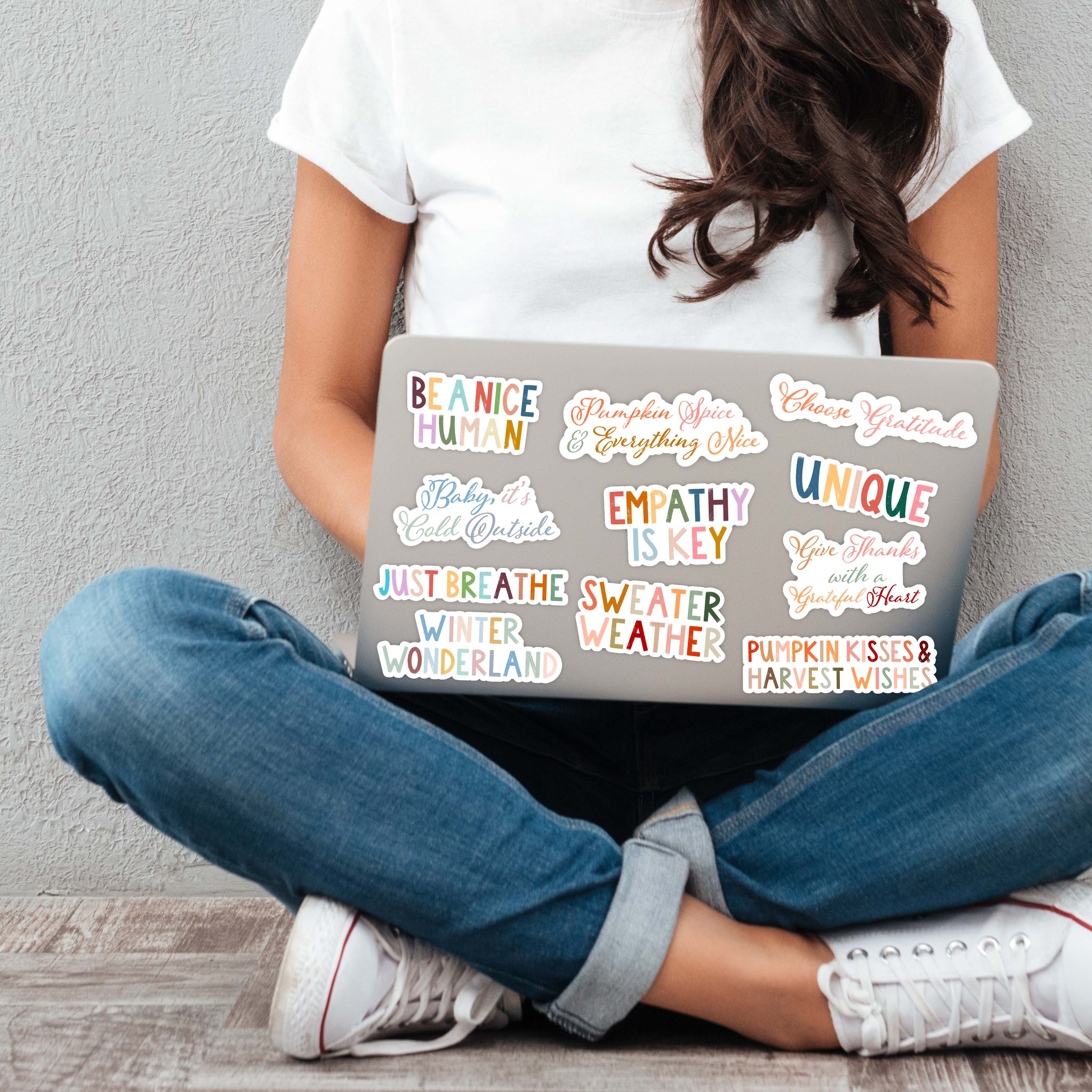  Positivity & Winter Lettering Stickers Mega Pack、mySite、elrpsem3k