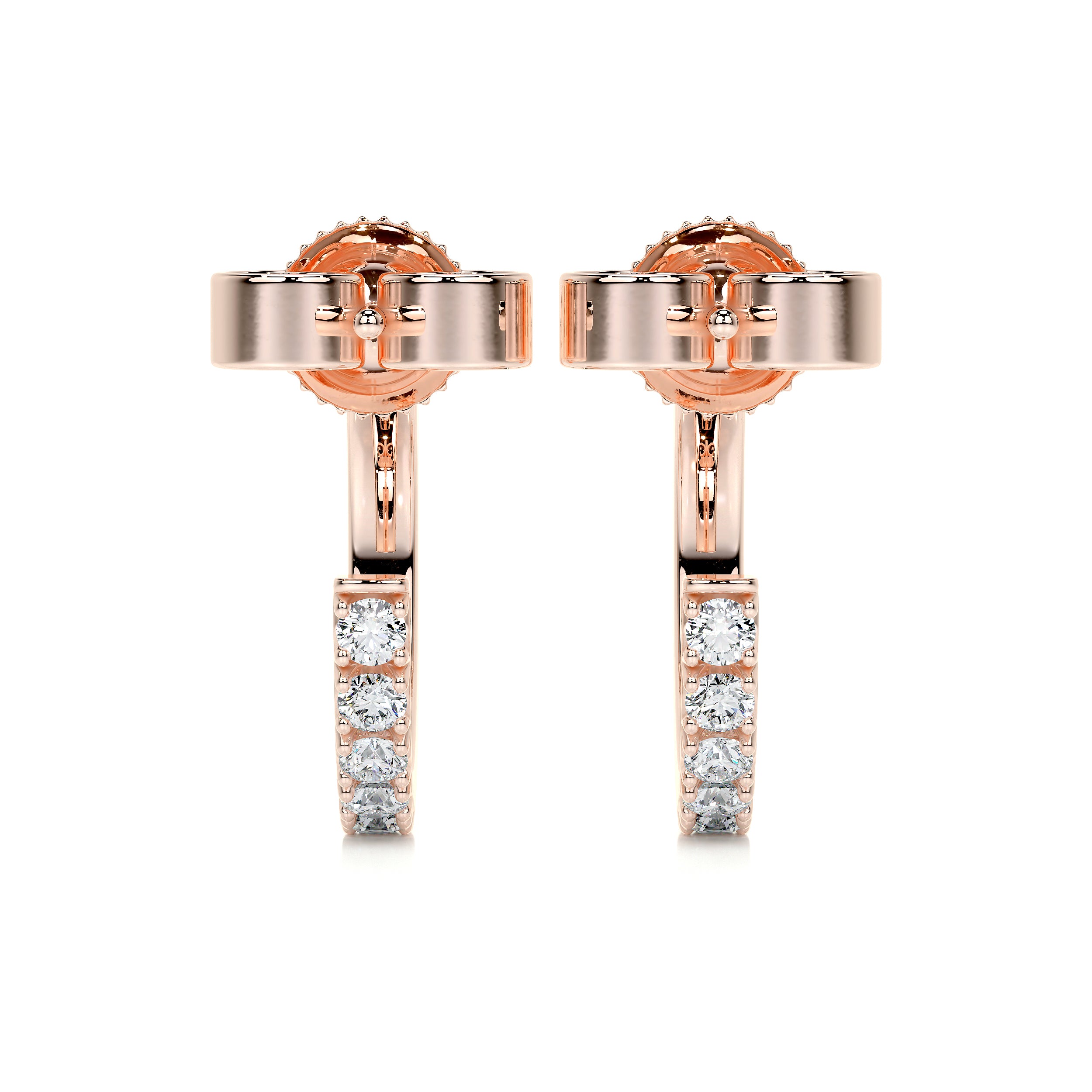 Nicole Diamond Earrings (2.5 Carat) -14K Rose Gold、mySite、hinf8tx79