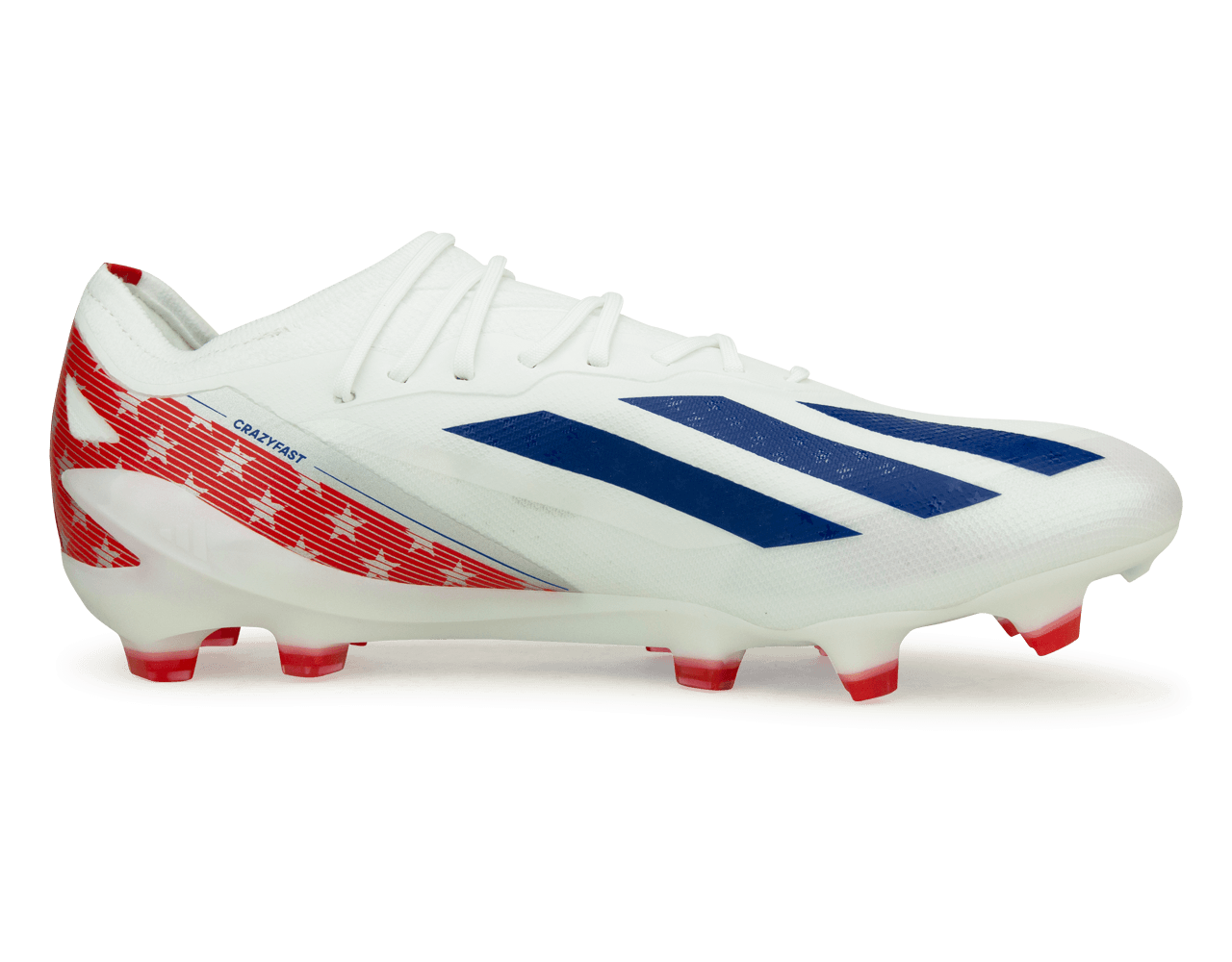 adidas Men's X Crazyfast USA.1 FG White/Red、mySite、noshort