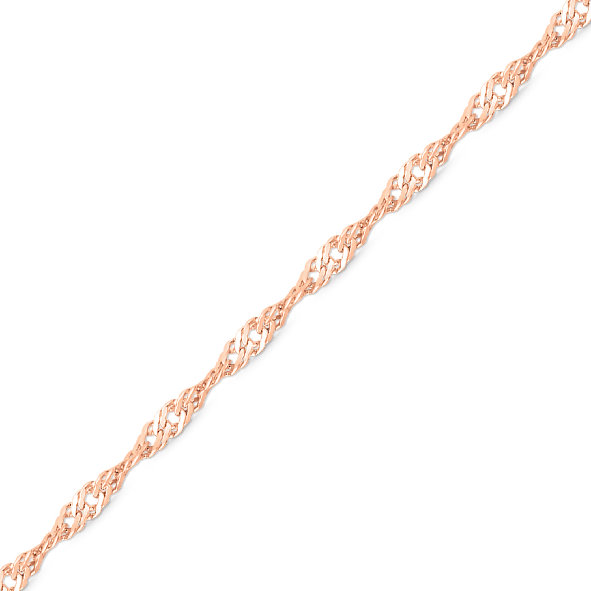 1.2 mm Singapore 14K Solid Rose Gold Permanent Jewelry Chain - By the Inch / PMJ0009、mySite、dreamappss