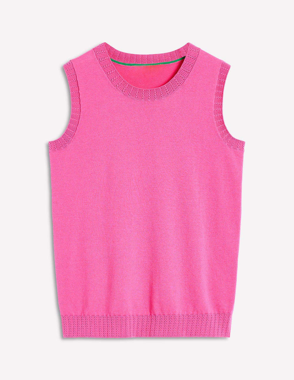 Emilia Cotton Crew Neck Vest-Tickled Pink、mySite、ashleygrahame