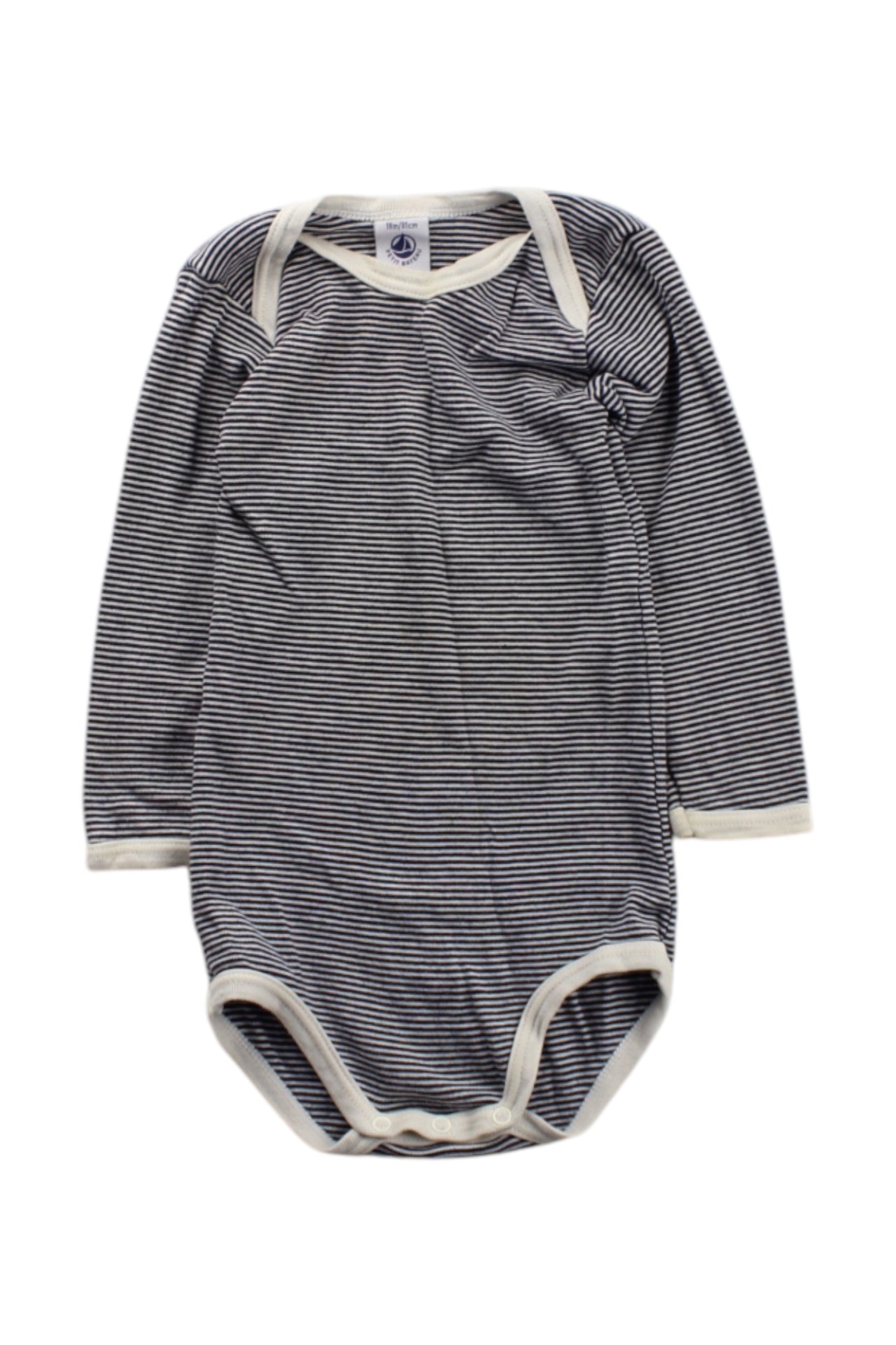 Petit Bateau Long Sleeve Striped Bodysuit 12-18M、mySite、g9winljtr