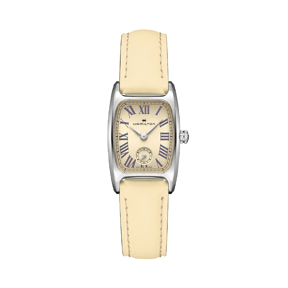  American Classic Boulton Small Second Quartz Medium 24mm x 27mm - Beige on Leather Strap