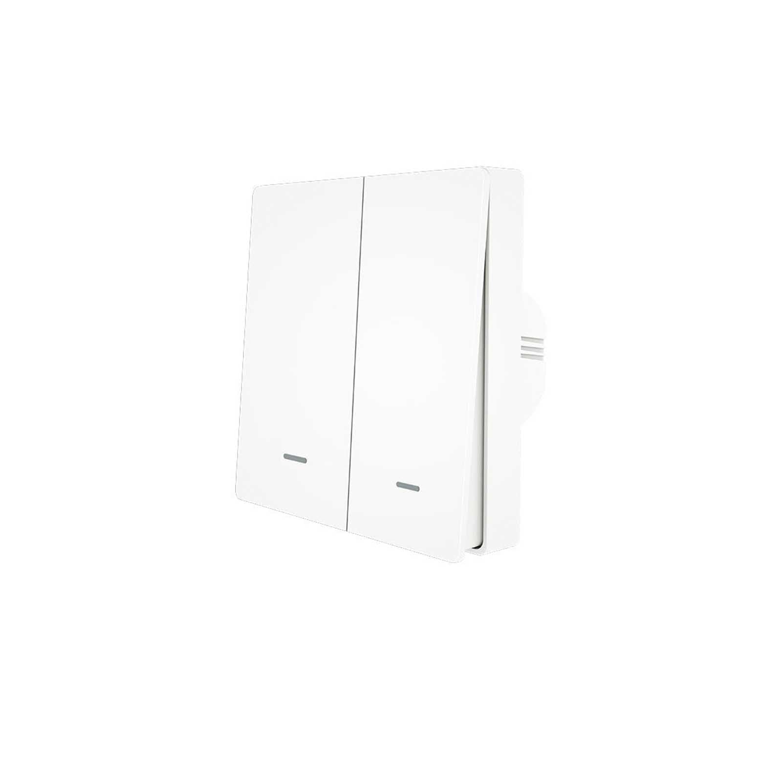 WiFi RF433 Smart Light 2 Way Multi-control Push Button Switch Neutral Wire EU、mySite、fannypackpong