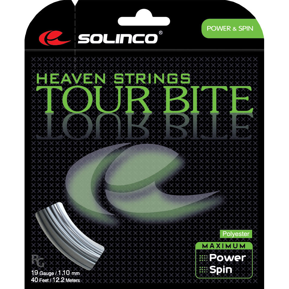 Solinco Tour Bite 19/1.10 Tennis String (Silver)