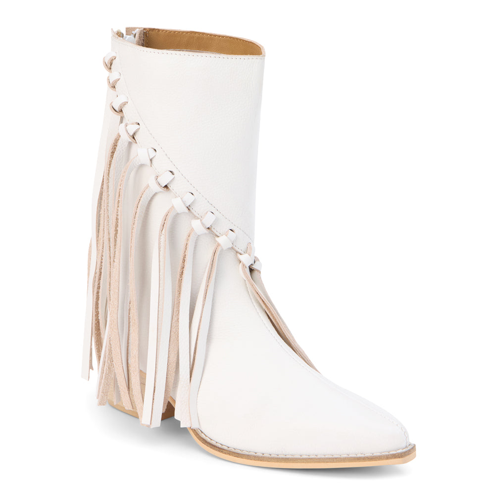 Buck Fringe Pointed Toe Pull On Boots、mySite、gtrtttuynbv