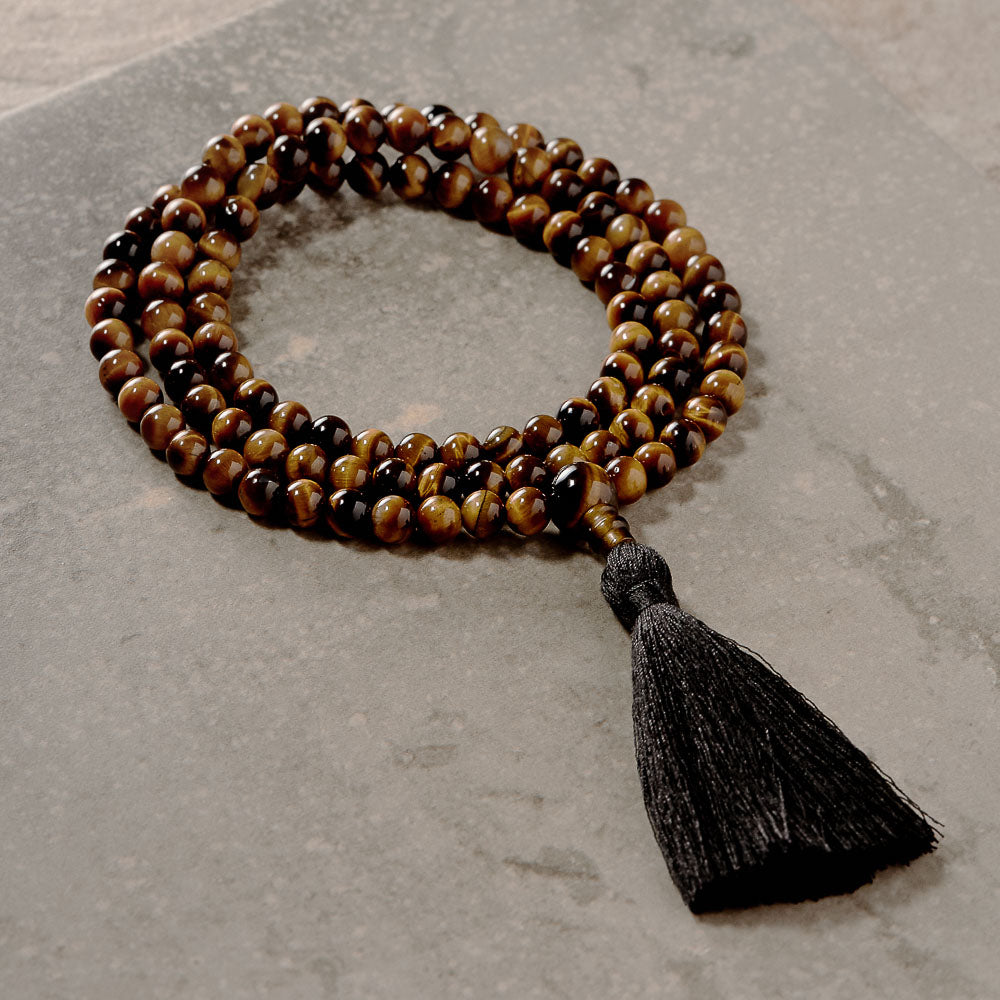 Tiger's Eye Mala, 108 beads、mySite、topwebapps