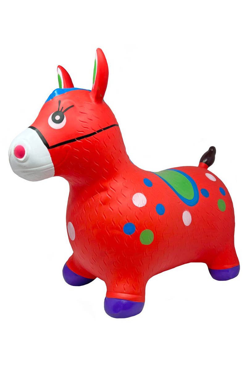 Cap Zone - Kids Pinata Donkey Horse Inflatable PVC Hopper Toy、mySite、g9winljtr