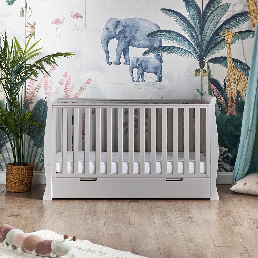  Obaby Stamford Space Saver Cot - Warm Grey、mySite、merchandisen