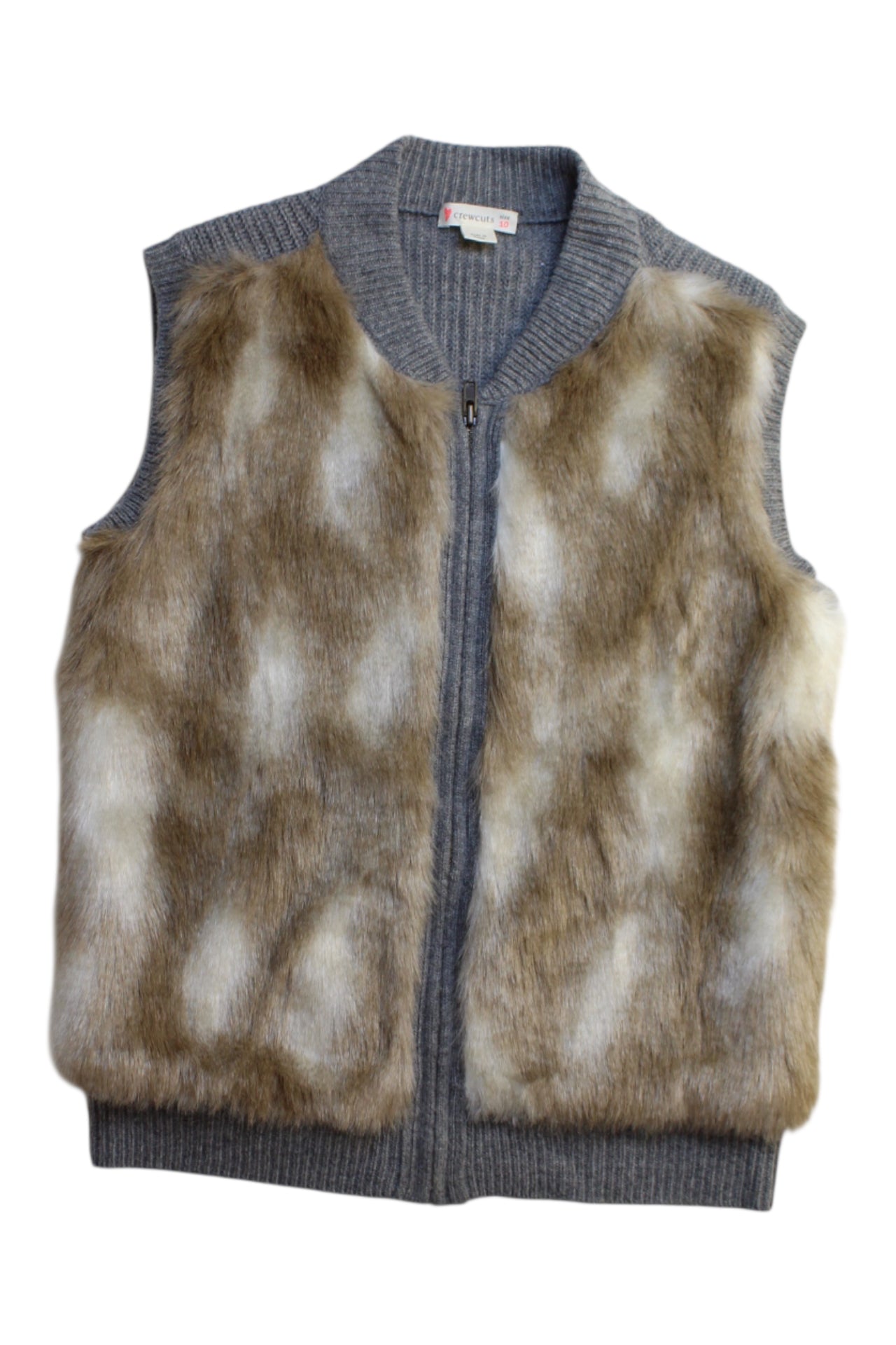 Crewcuts Faux Fur Outerwear Vest 10Y、mySite、g9winljtr