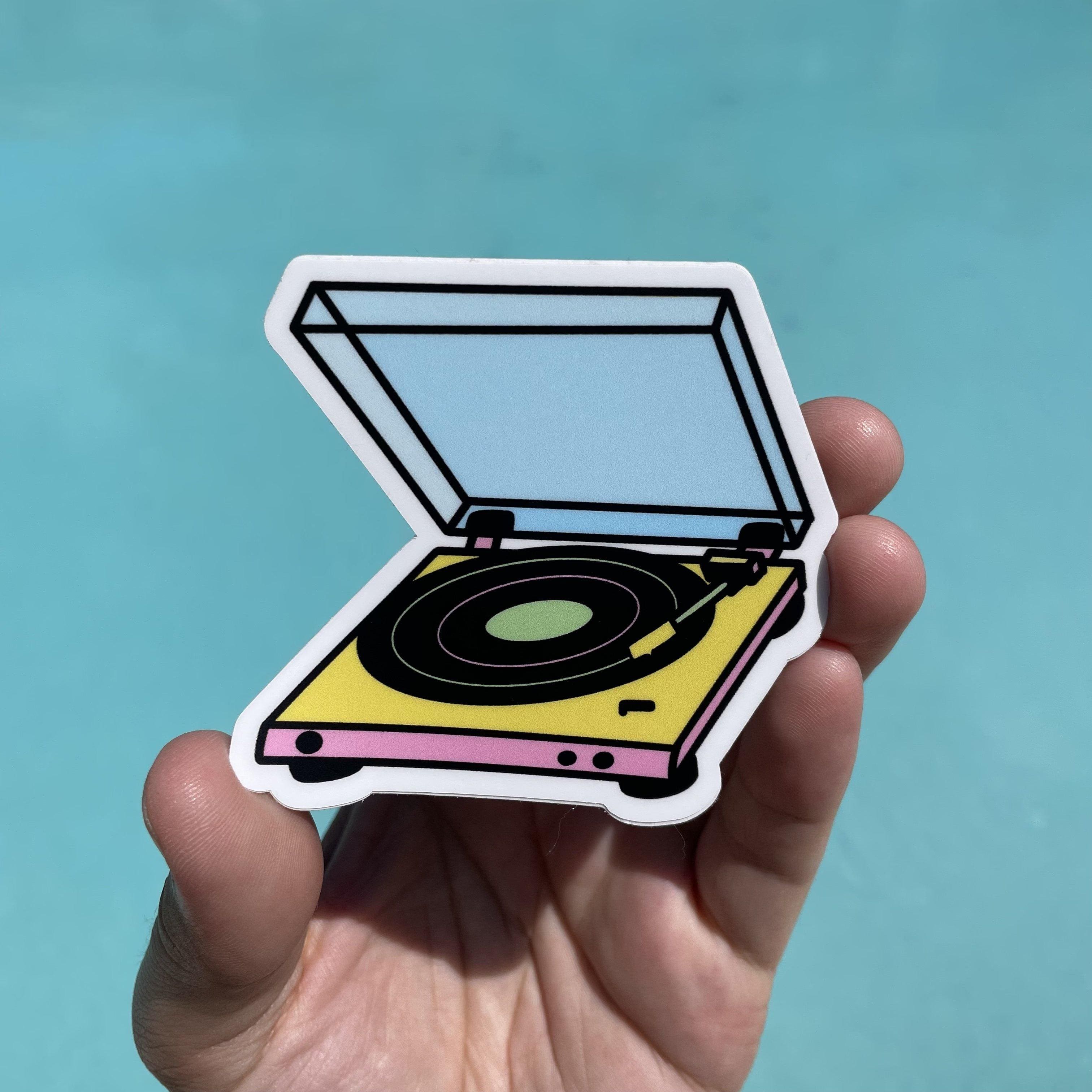  Multicolor Record Player Aesthetic Sticker、mySite、elrpsem3k
