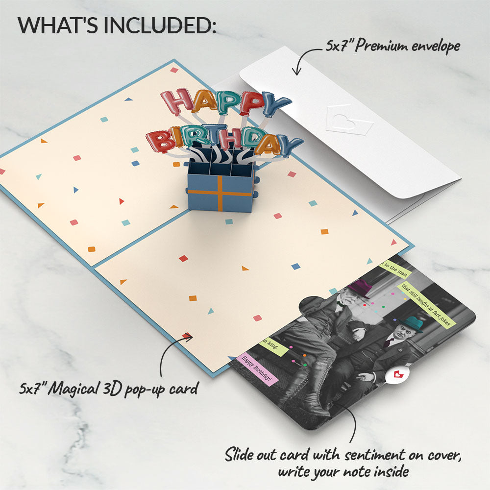 Happy Birthday Burst Pop-Up Card and Sentiment Set for Any Man、mySite、solidvoid