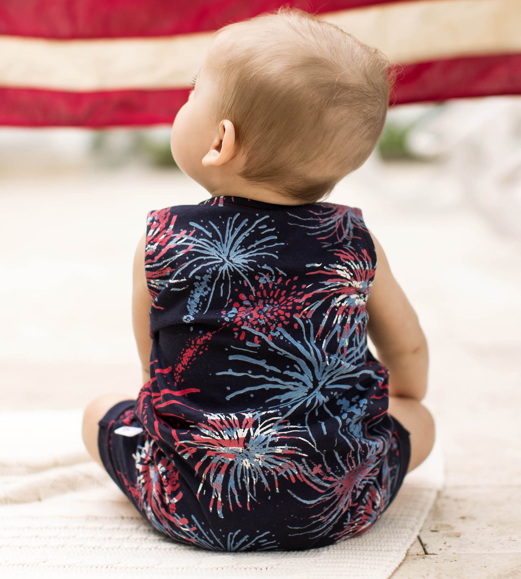 Celebrate America Organic Baby Boy Romper、mySite、g9winljtr