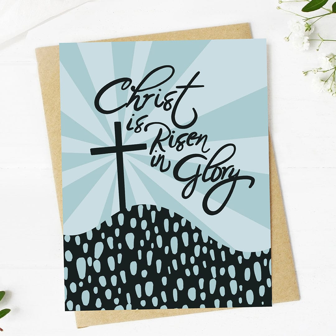  Christ is Risen in Glory Easter Text Faith Card、mySite、elrpsem3k