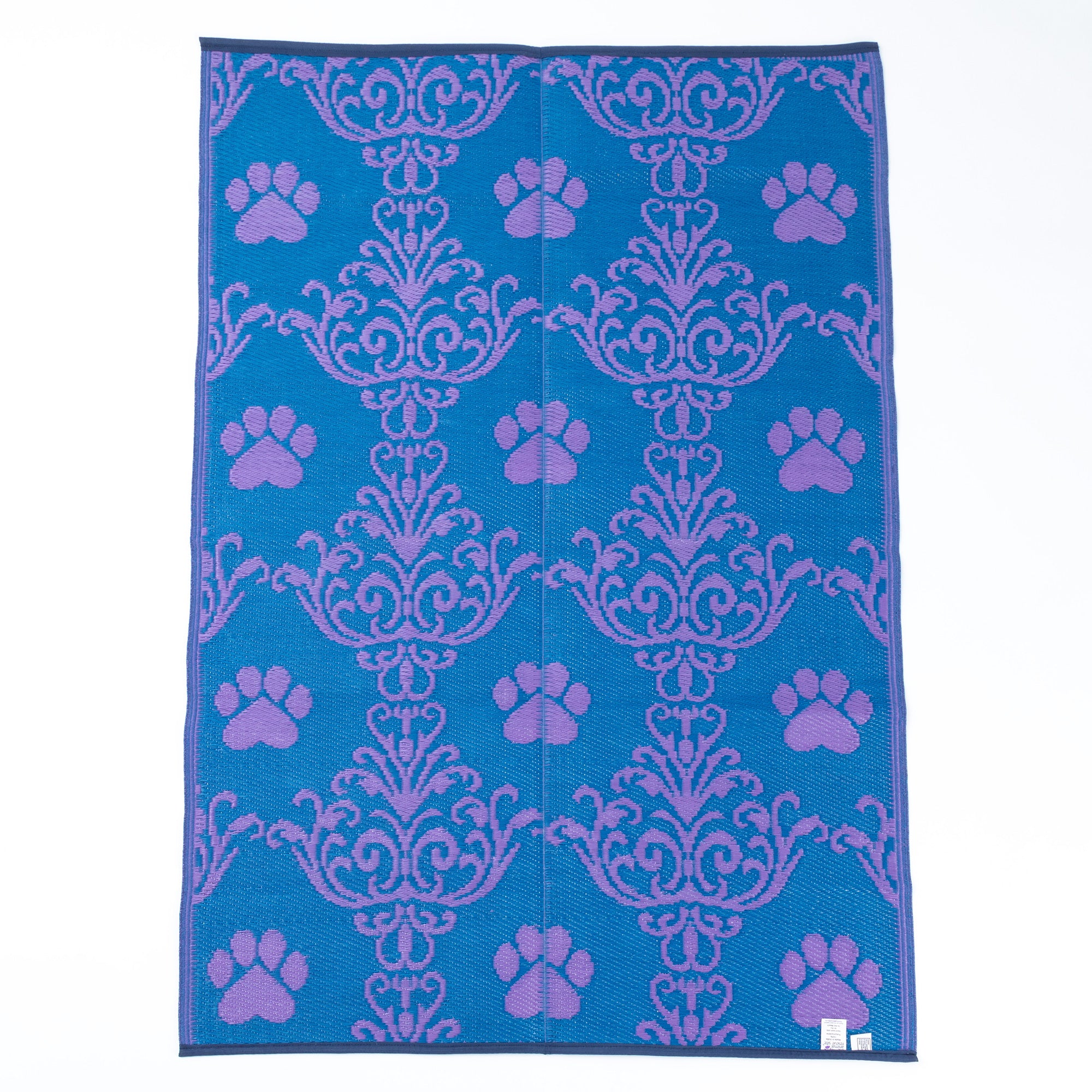 Paw Print Outdoor Reversible Patio Rug、mySite、camillekostekn