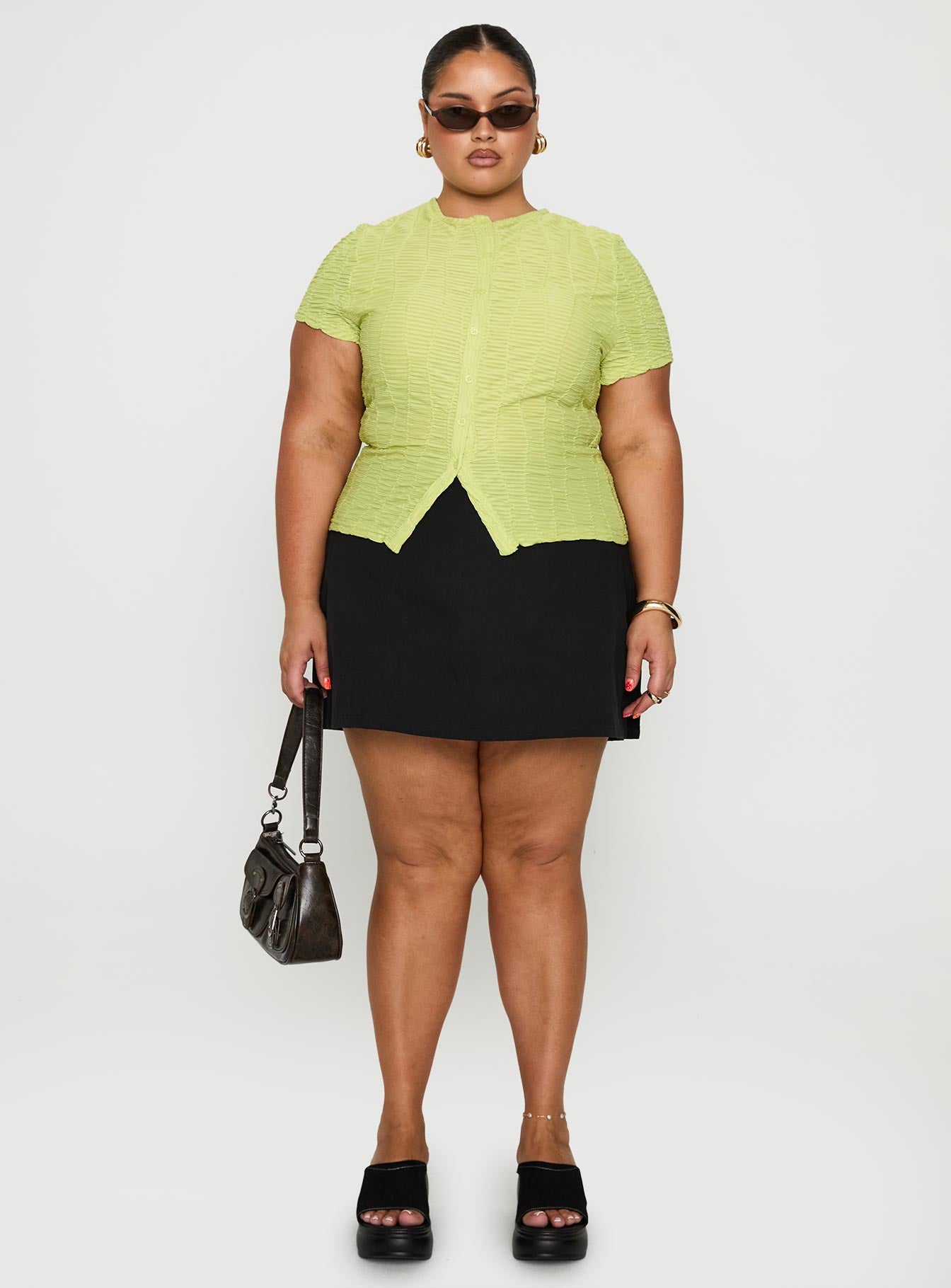 Suzu Textured Top Green Curve、mySite、solidvoid