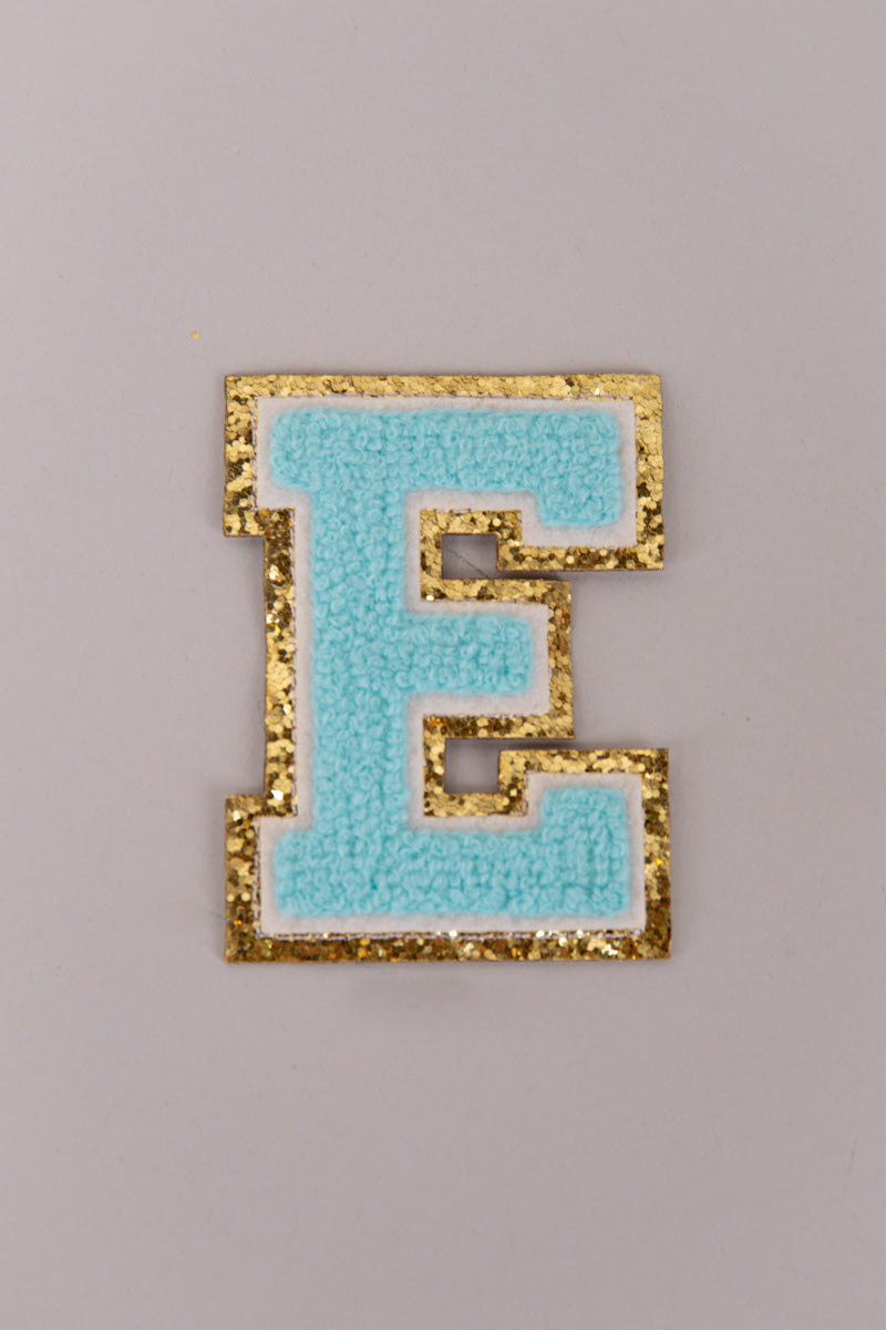 Chenille Adhesive Letter Patches- Blue 5.5cm、mySite、hinf8tx79