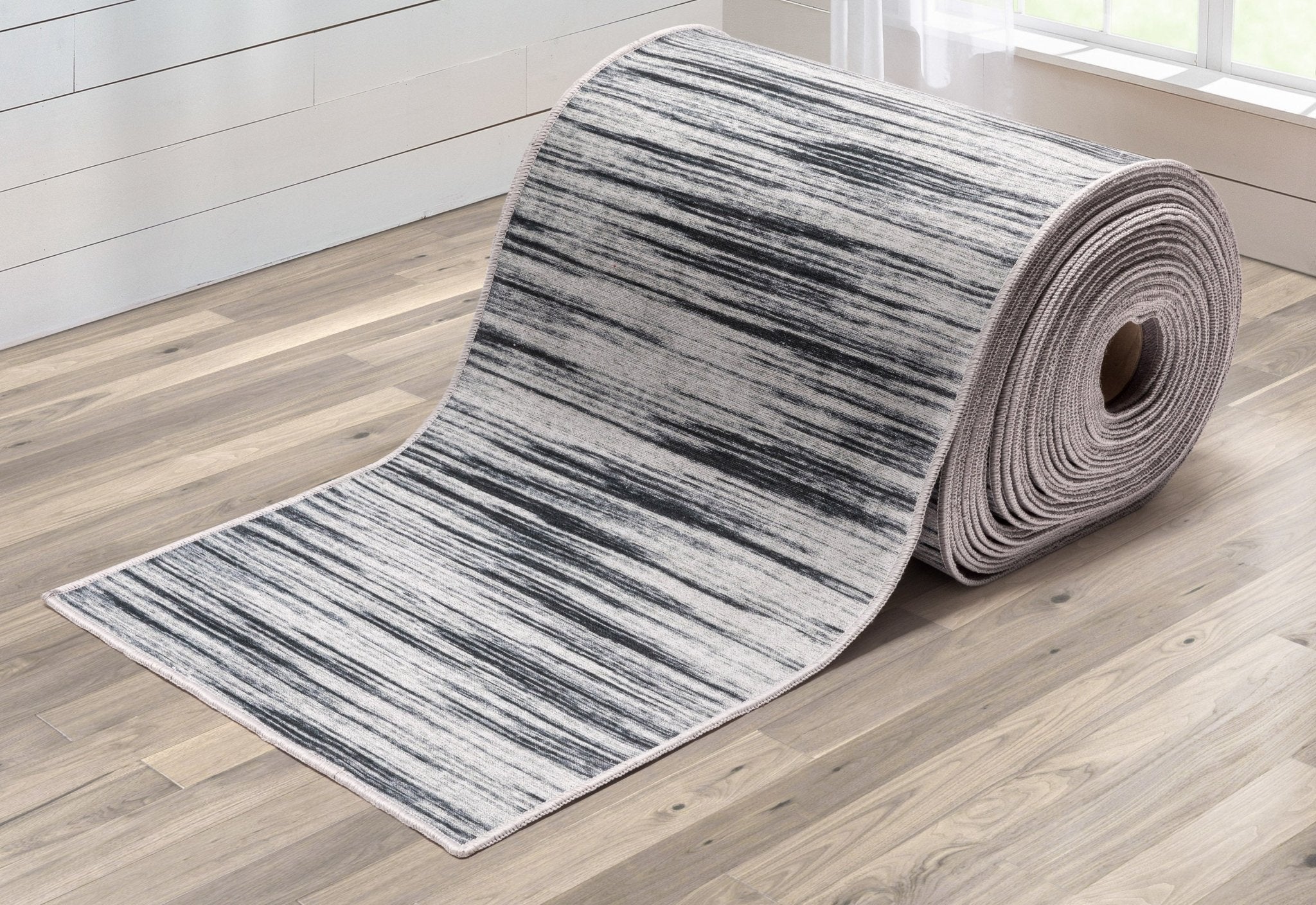 Custom Size Runner Modern Abstract Print Grey Choose Your Width x Choose Your Length Hallway Runner Rug、mySite、gigharbornorthrealestate
