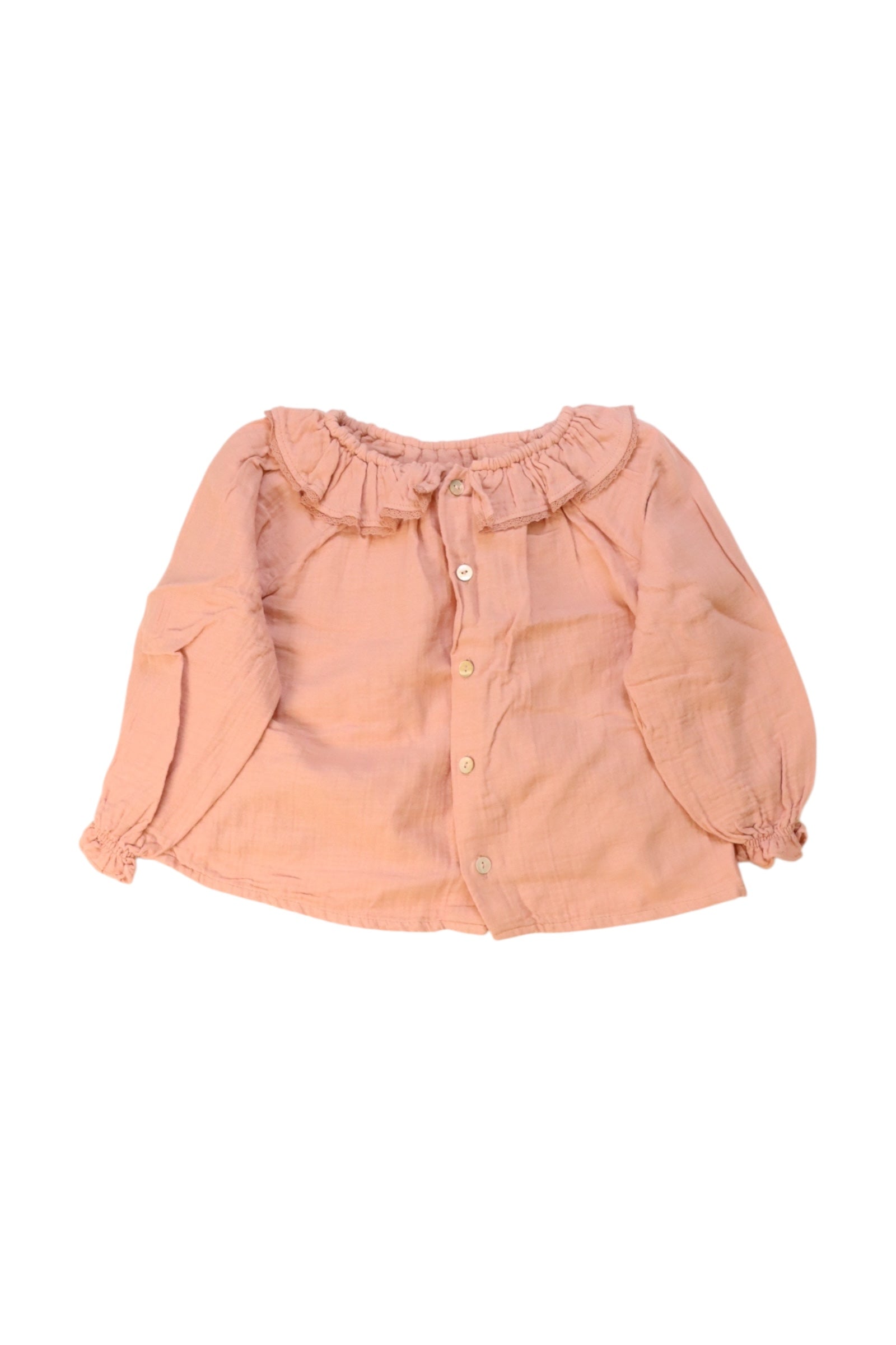 Bonton Ruffled Long Sleeve Top 2T、mySite、g9winljtr