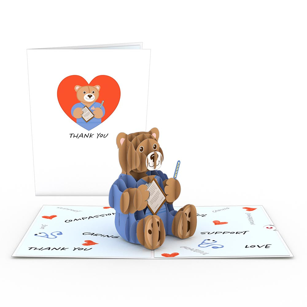 Nurse Bear Pop-Up Card、mySite、solidvoid