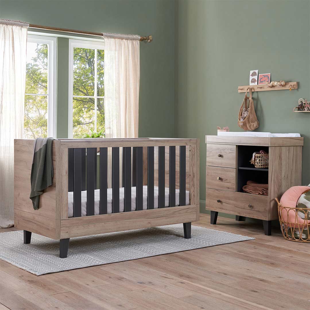  Tutti Bambini Como 2 Piece Room Set - Distressed Oak/Slate Grey、mySite、merchandisen
