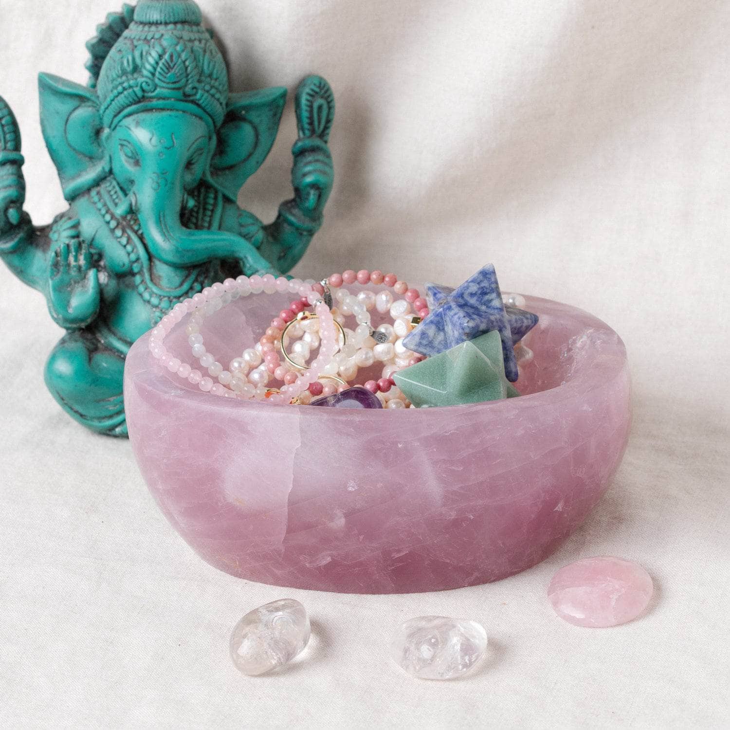 Rose Quartz Crystal Bowls- 1 of a Kind、mySite、hinf8tx79