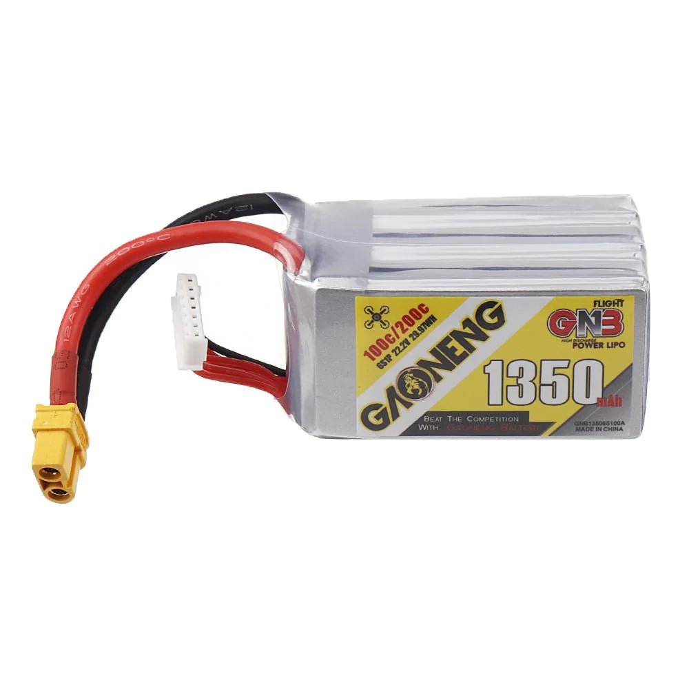  Gaoneng GNB 22.2V 6S 1350mAh 100C LiPo Battery - XT60、mySite、merchandisen